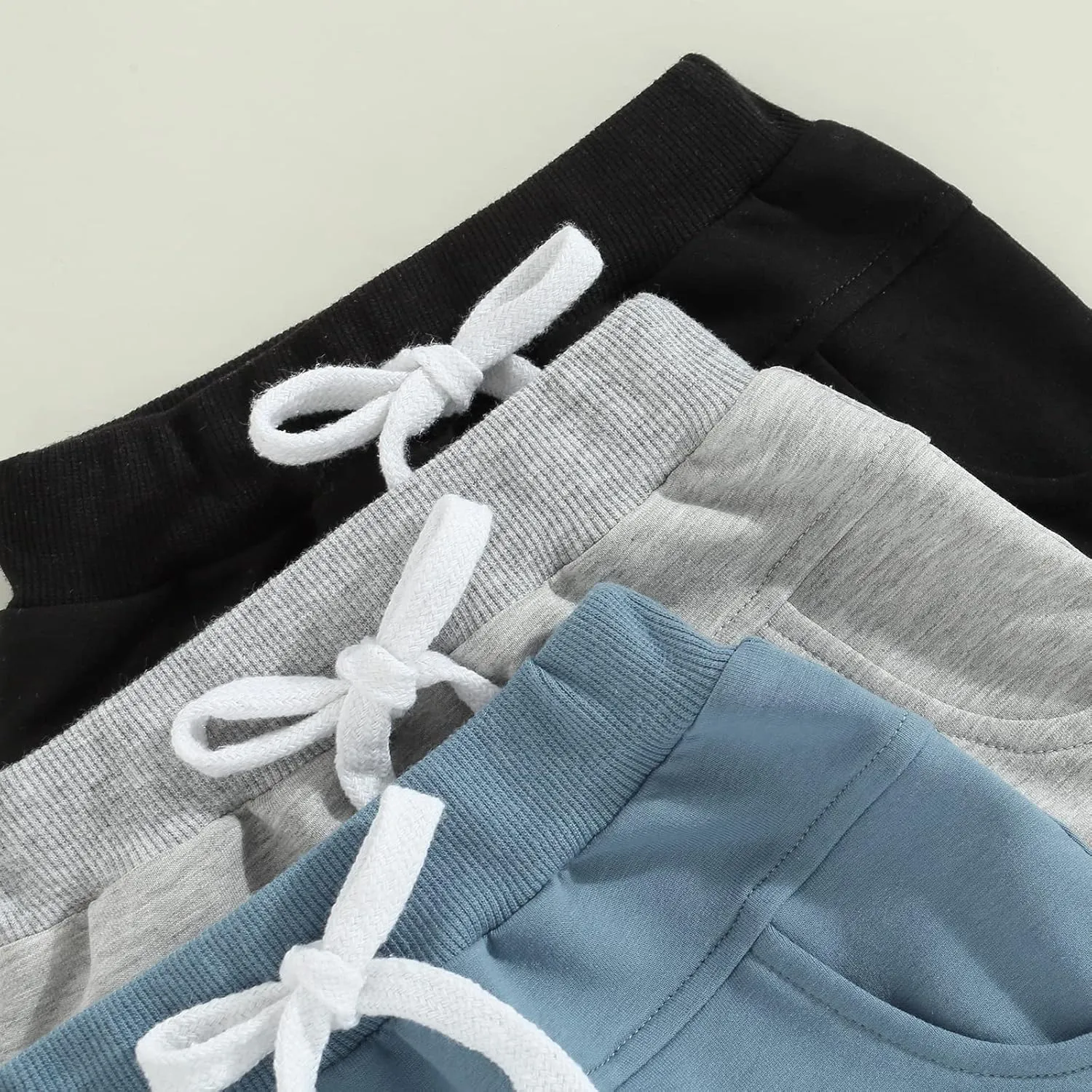 Baby Boys' Toddler 3-Pack Pull-on Jogger Shorts Knit Shorts Classic Fit Elastic Waist Shorts Kids Multipacks Pants