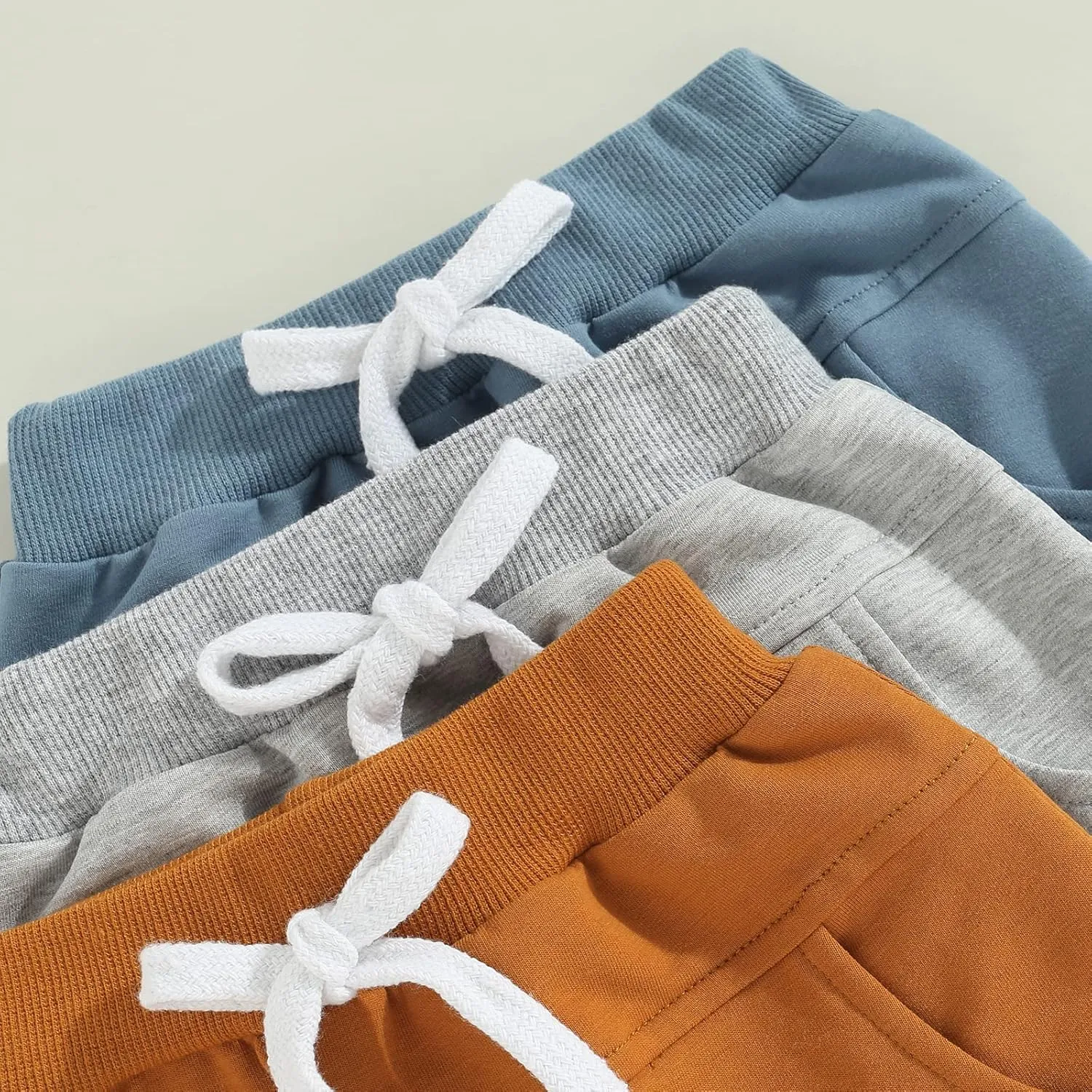 Baby Boys' Toddler 3-Pack Pull-on Jogger Shorts Knit Shorts Classic Fit Elastic Waist Shorts Kids Multipacks Pants