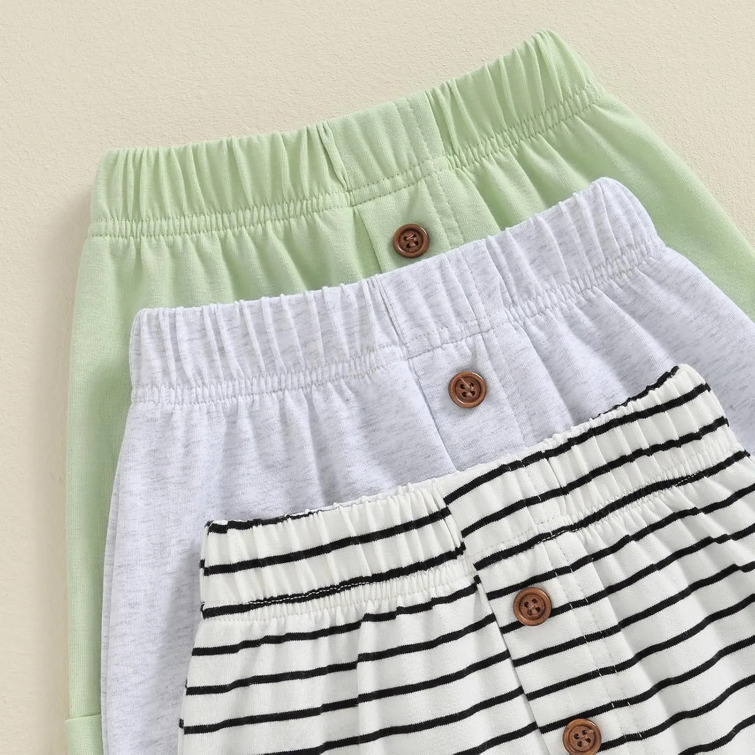 Baby Boys' Toddler 3-Pack Pull-on Jogger Shorts Knit Shorts Classic Fit Elastic Waist Shorts Kids Multipacks Pants