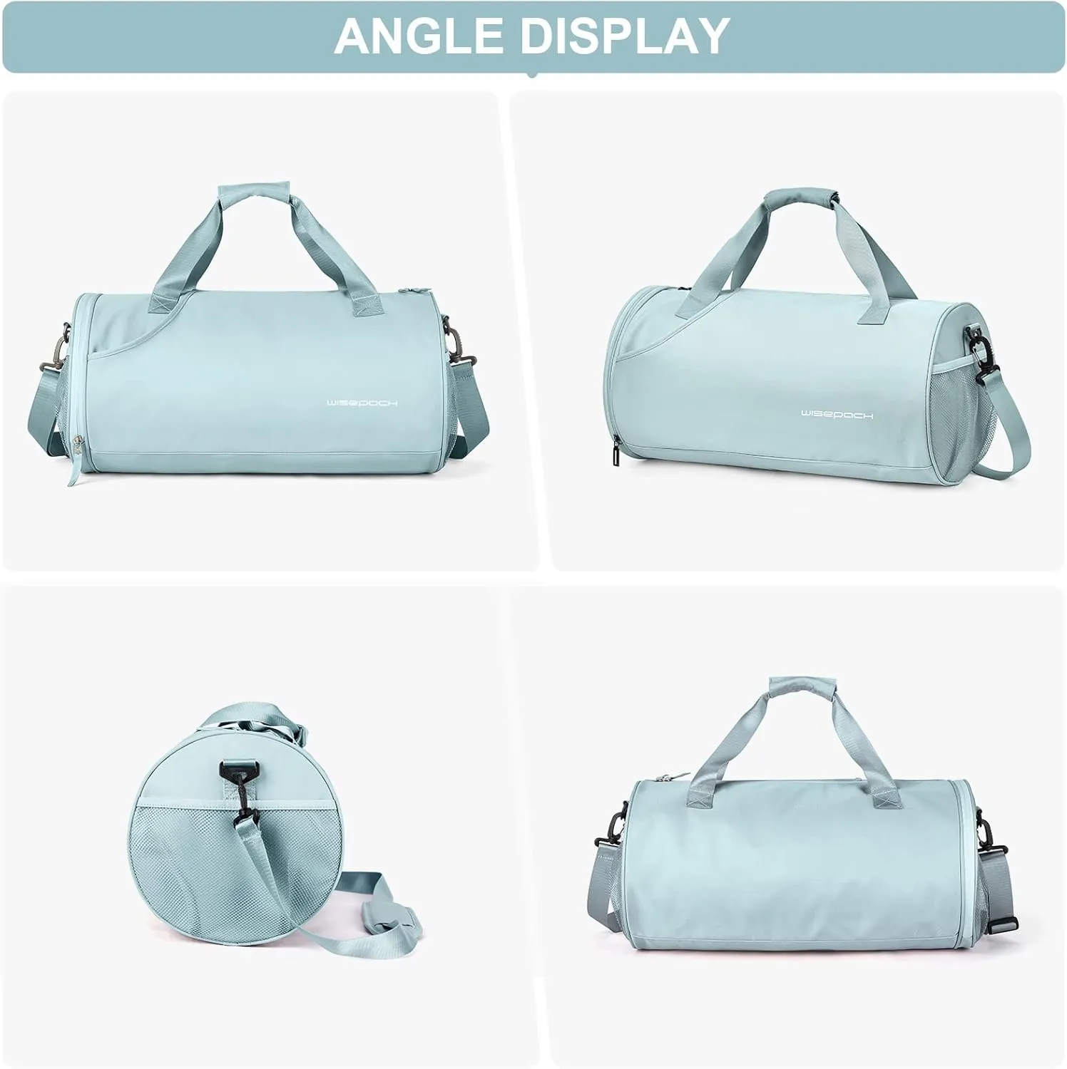 Bag for Women Fashion Simple Duffle Bag Women Small Duffle Bag for Men Travel Bag Sport Bag Weekender Bags for Women Swim Bag Workout Bag with Wet Pocket and Shoes Compartment Purple