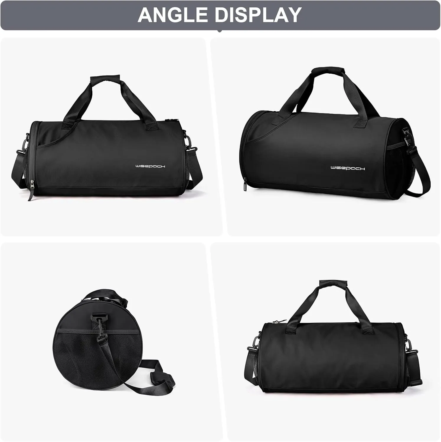 Bag for Women Fashion Simple Duffle Bag Women Small Duffle Bag for Men Travel Bag Sport Bag Weekender Bags for Women Swim Bag Workout Bag with Wet Pocket and Shoes Compartment Purple