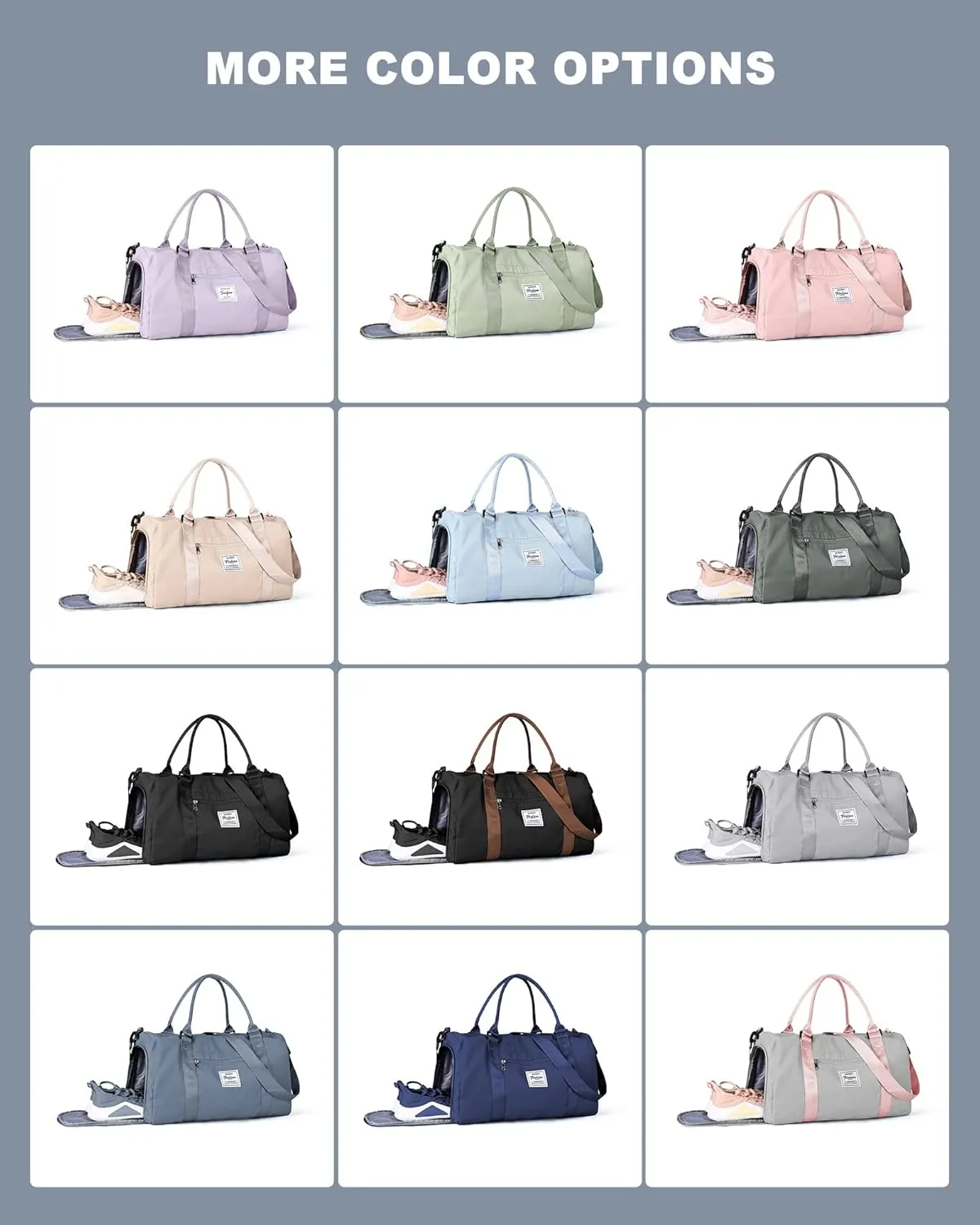 Bag Womens Mens with Shoes Compartment and Wet Pocket,Travel Duffel Bag for Women for Plane,Sport Tote Bags Swimming Yoga,Waterproof Weekend Overnight Bag Carry on Bag Hospital Holdalls