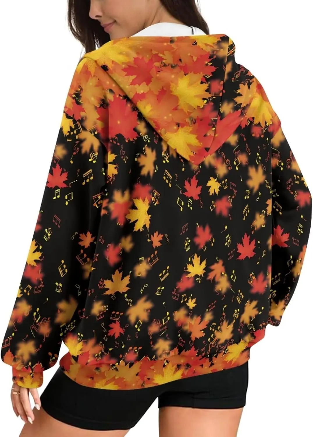 Binienty Hoodie Zip Up Women Oversized Sweatshirts Lightweight Casual Jacket Y2K Clothes Drawstring Hoody Streetwear