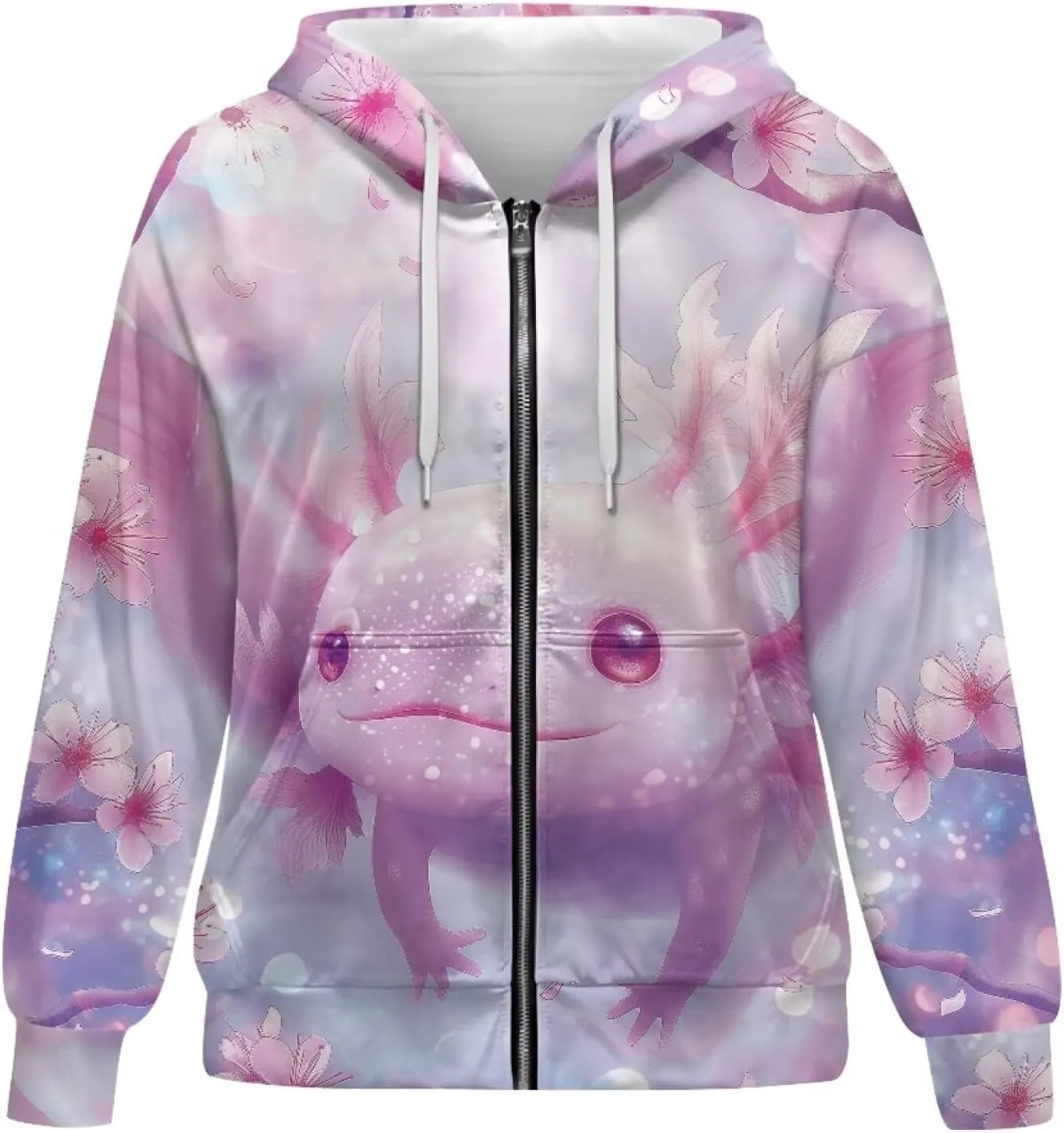 Binienty Hoodie Zip Up Women Oversized Sweatshirts Lightweight Casual Jacket Y2K Clothes Drawstring Hoody Streetwear