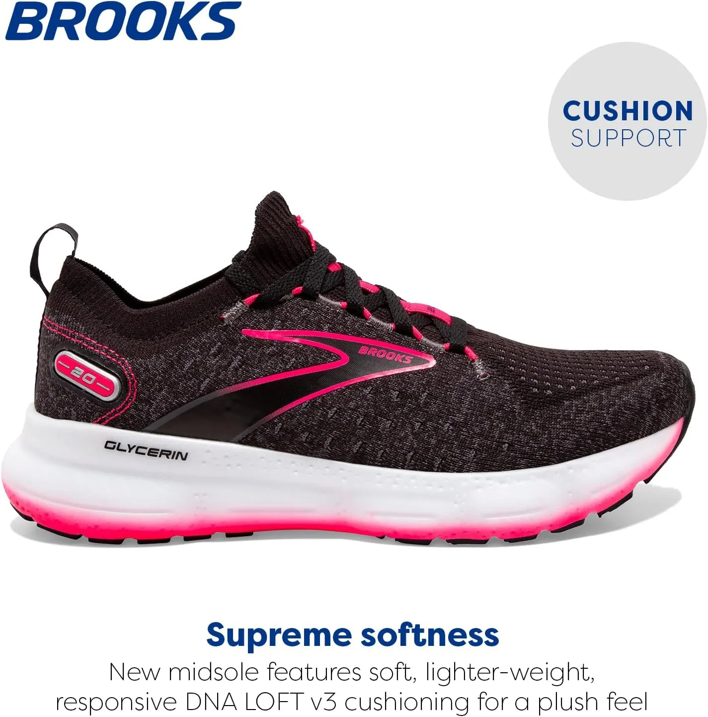 Brooks Women’s Glycerin StealthFit 20 Neutral Running Shoe
