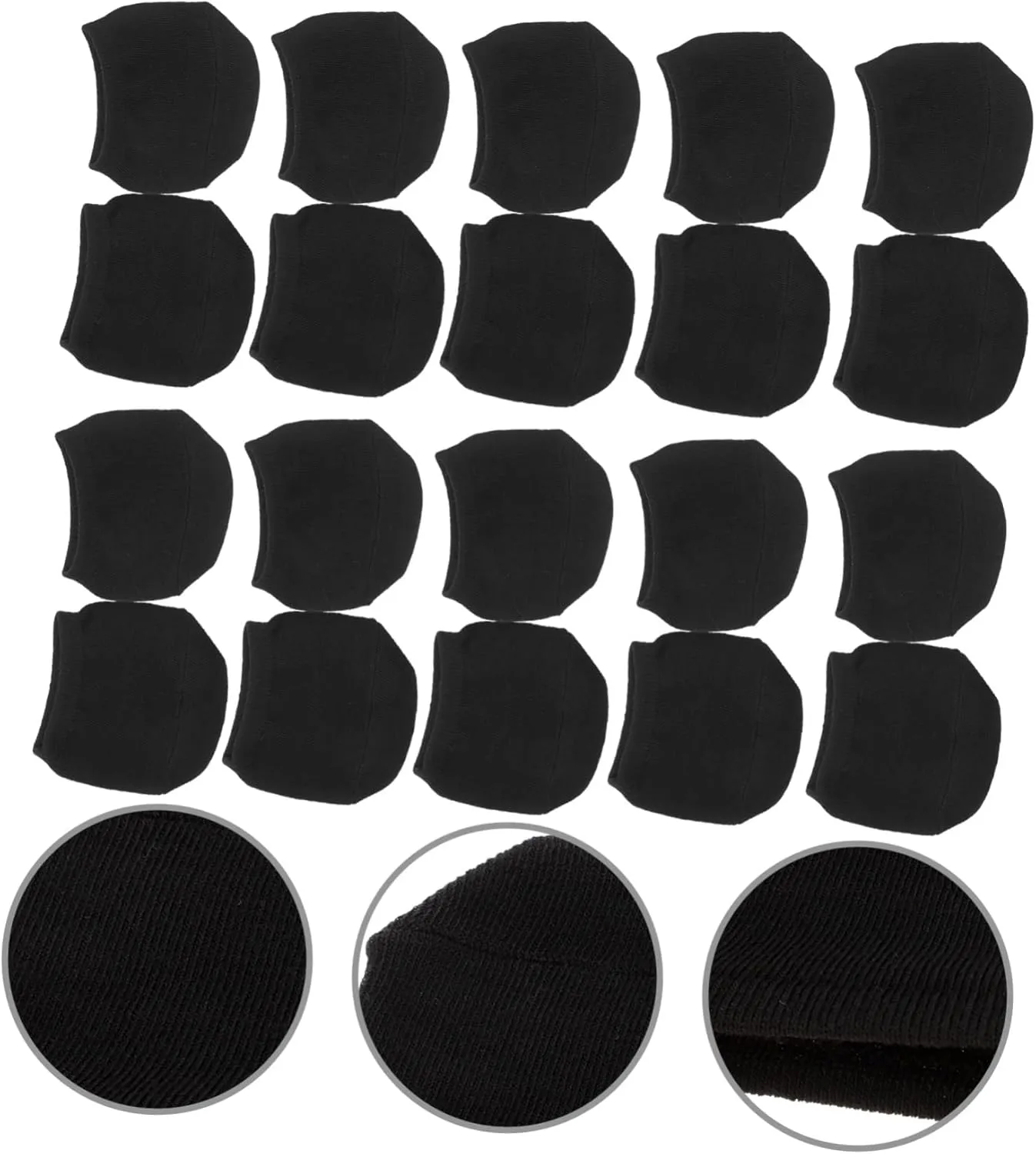Cabilock Invisible Socks Half Palm Women's Cotton Socks 10 Pairs Comfortable No Show for High Heel
