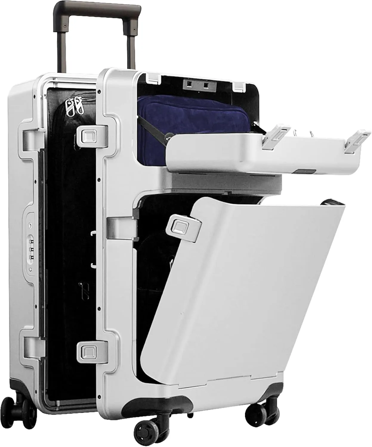 Cloud White - much more than a Carry-On. All accessories included (Midnight Blue)