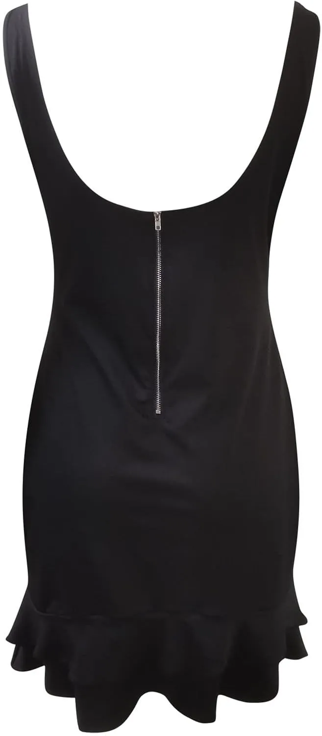 Cocktail Dresses for Women,2024 Summer Elegant Bodycon V Neck Party Dress,Trendy Pleated Irregular Hem Formal Dress