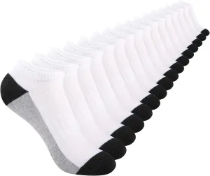 Comfoex Boys Ankle Athletic Low Cut Socks - 8 Pairs for 6-8, 4-6, 8-10 Years Old - Half Cushioned Short Socks
