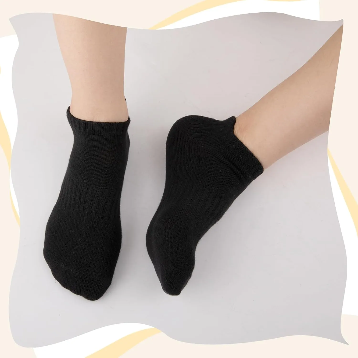 Comfoex Boys Girls Socks 8 Pairs Ankle Athletic Low Cut Socks For Kids 4-6 6-8 8-10 Years Old With Cushioned Sole