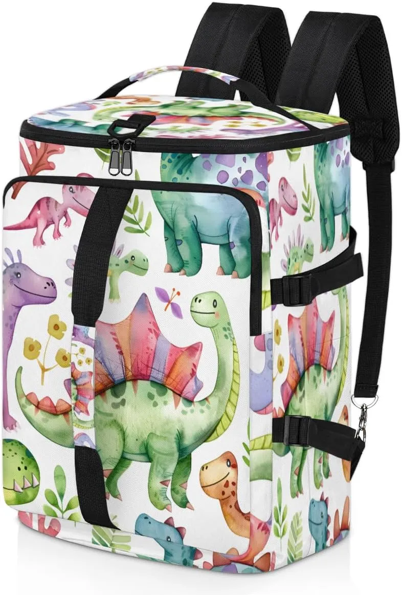 Dinosaur Funny Dino Travel Backpack Carry On Flight Approved for Men Women, Lightweight Large Luggage Weekender Casual Daypack Backpacks for Traveling Airplane