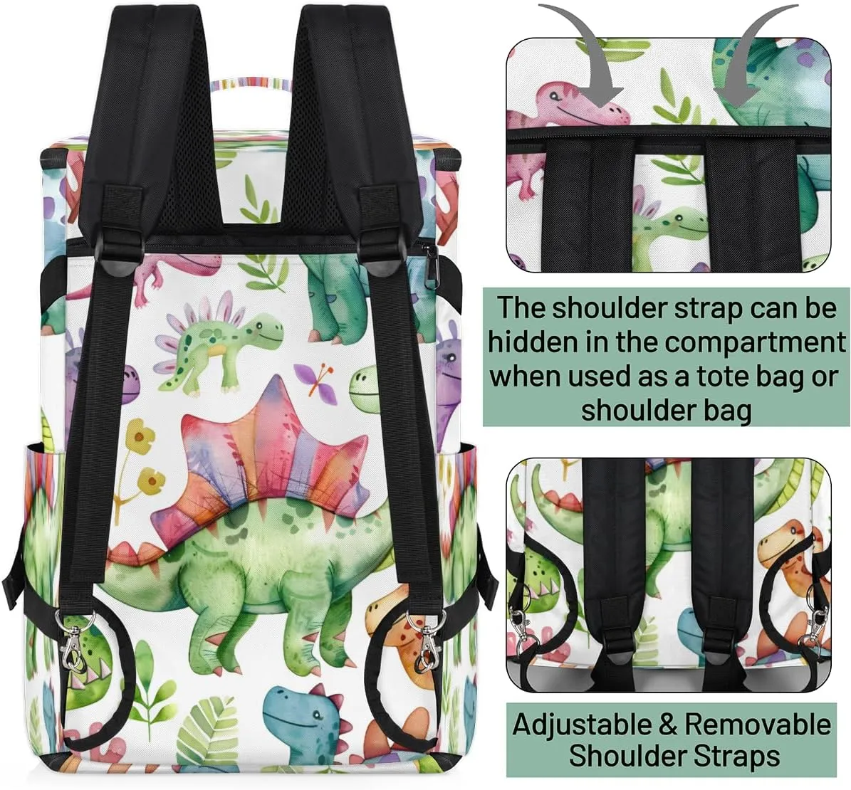 Dinosaur Funny Dino Travel Backpack Carry On Flight Approved for Men Women, Lightweight Large Luggage Weekender Casual Daypack Backpacks for Traveling Airplane