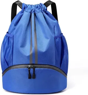 Drawstring Backpack for Men Women Waterproof Sackpack Large Capacity Gym Sports Bag Wet and Dry Separation String Bag
