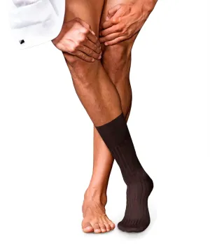FALKE Men No. 13 Finest Piuma Cotton Crew Length Dress Socks, 1 Pair