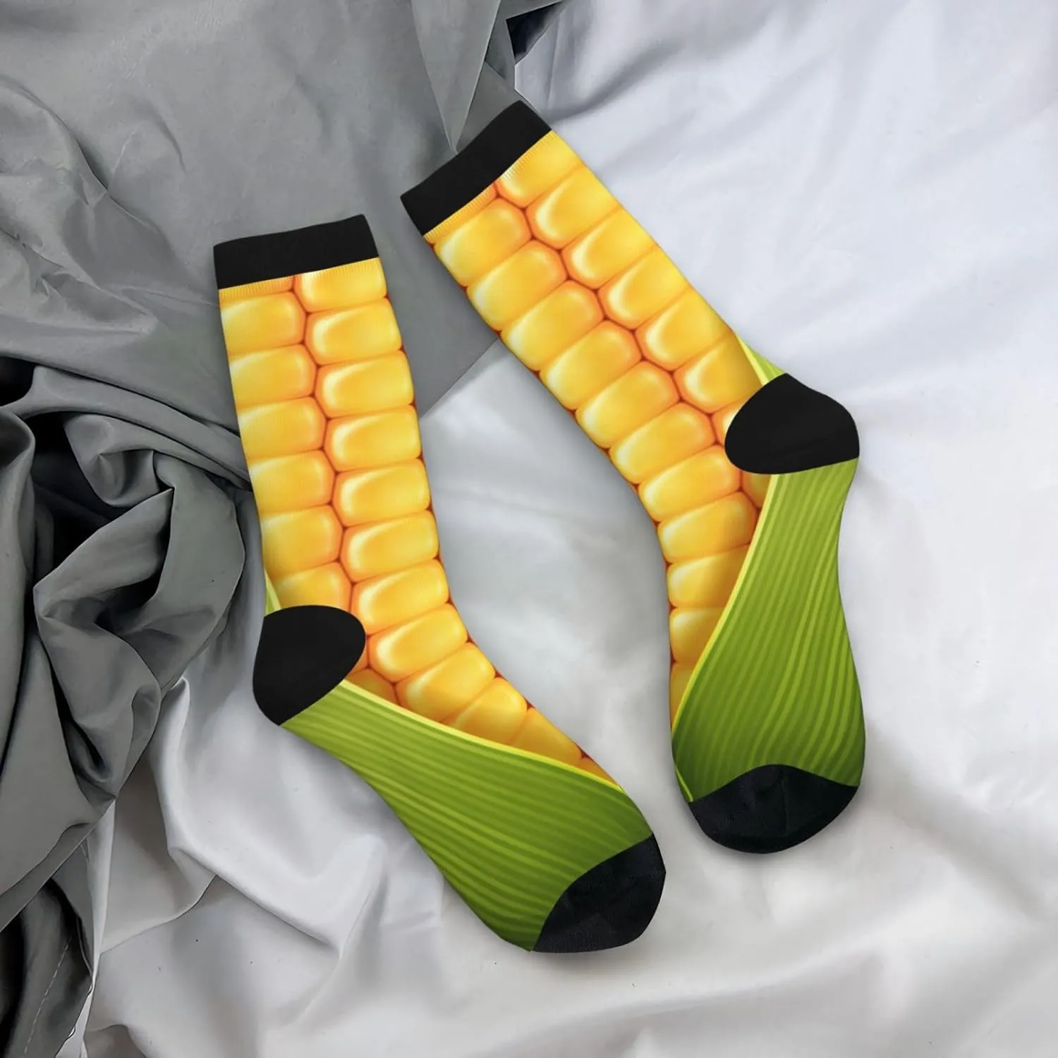 Fun Colorful Novelty Socks, Food Crazy Crew Socks Casual Dress Socks for Men Women Gifts