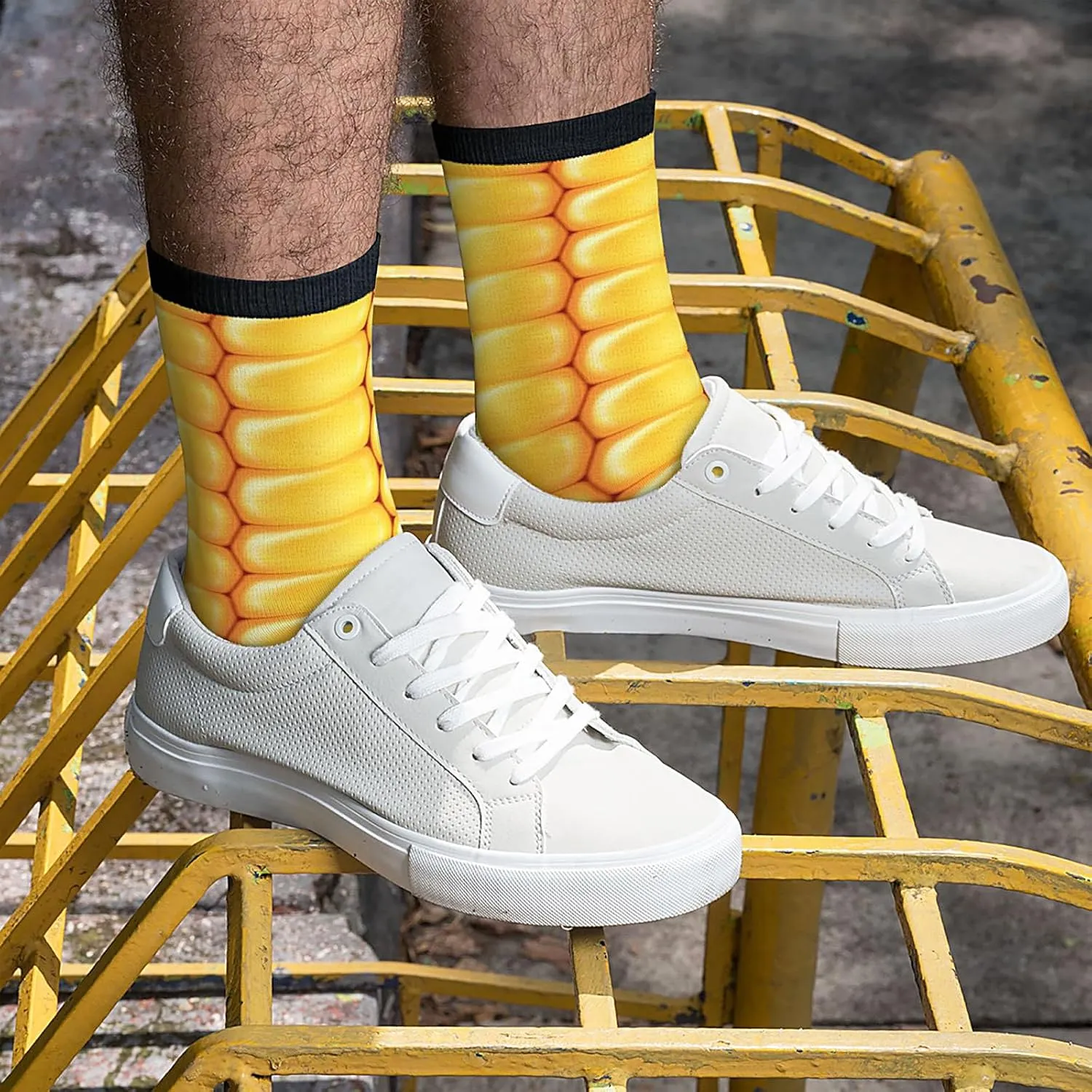 Fun Colorful Novelty Socks, Food Crazy Crew Socks Casual Dress Socks for Men Women Gifts
