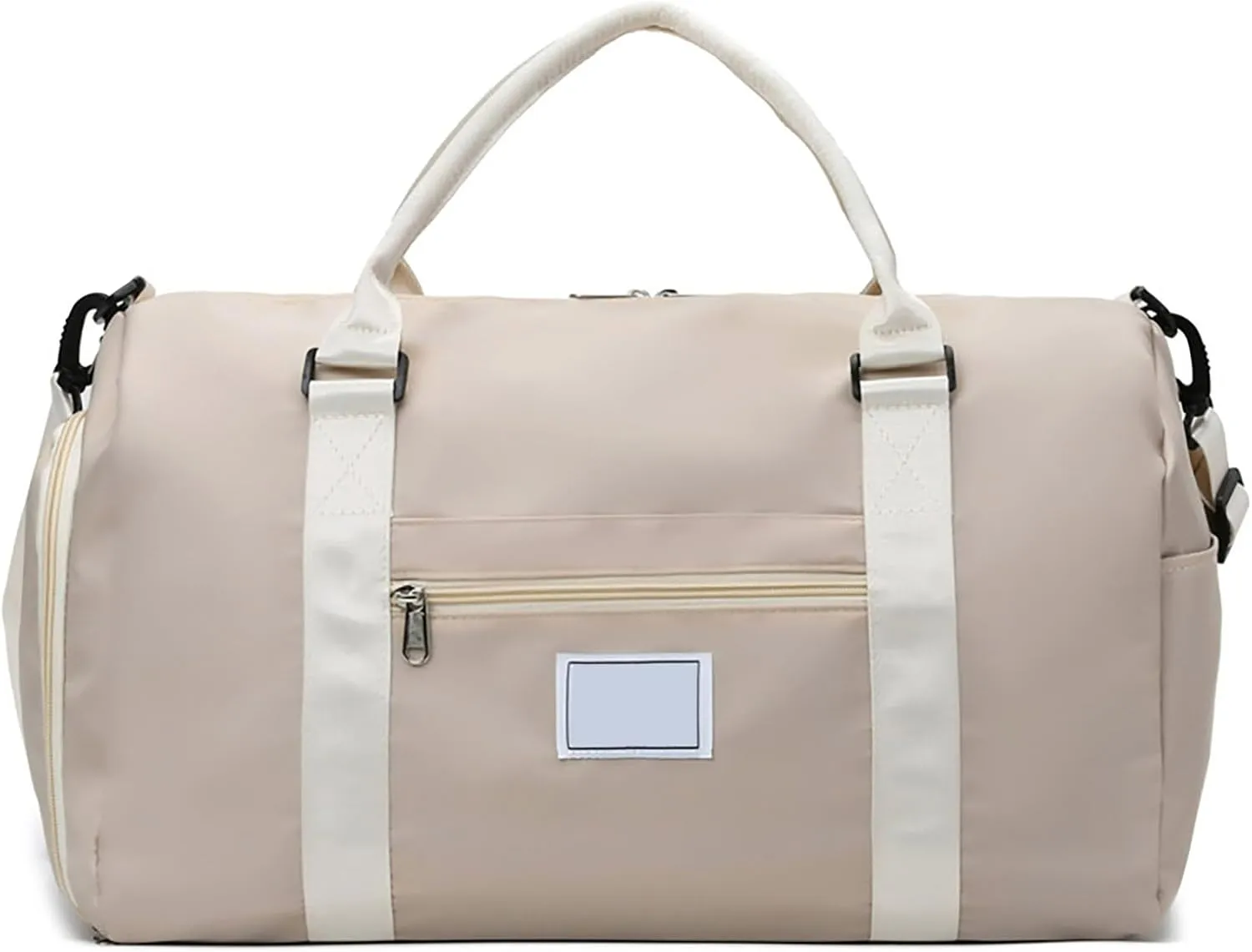 Gym Bag for Women Sports Duffel Bags Weekender Travel Overnight Bag with Shoes Compartment & Wet and Dry Separation Bag Lightweight Hospital Bag for Travel Gym Yoga Swimming Beige