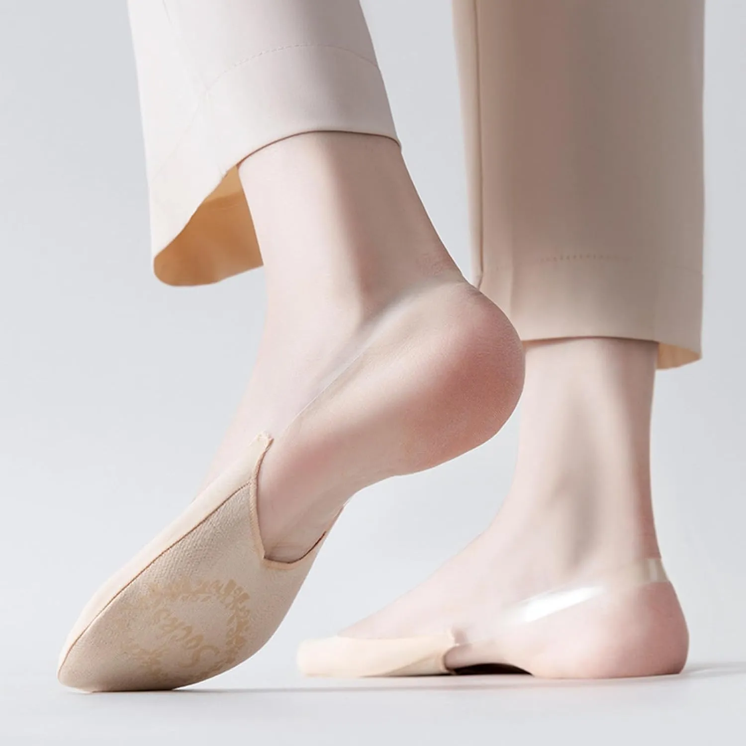 Hailnrothwad Toe Topper Socks, Women's No Show Socks, Ultra Low Cut Invisible Liner Sock for Heels