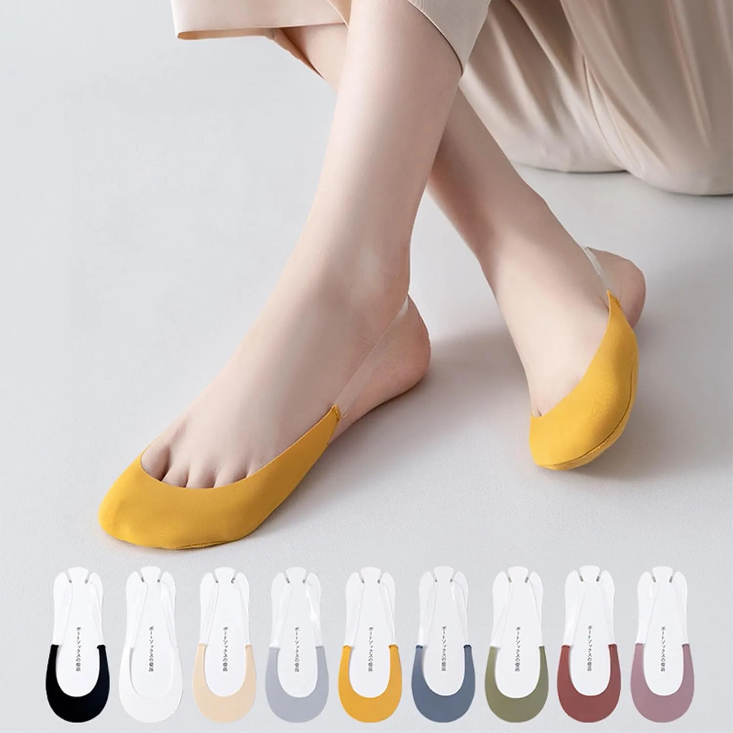 Hailnrothwad Toe Topper Socks, Women's No Show Socks, Ultra Low Cut Invisible Liner Sock for Heels