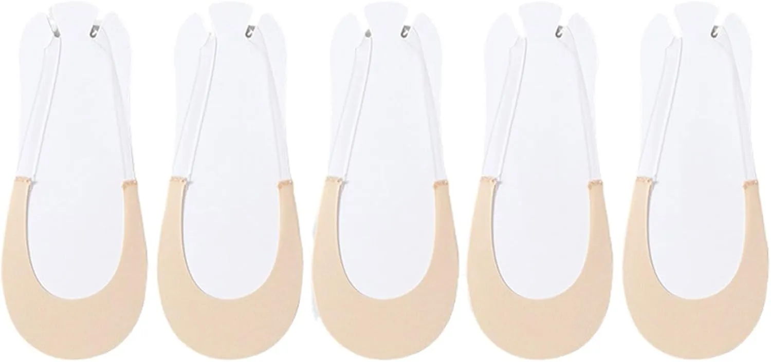 Hailnrothwad Toe Topper Socks, Women's No Show Socks, Ultra Low Cut Invisible Liner Sock for Heels
