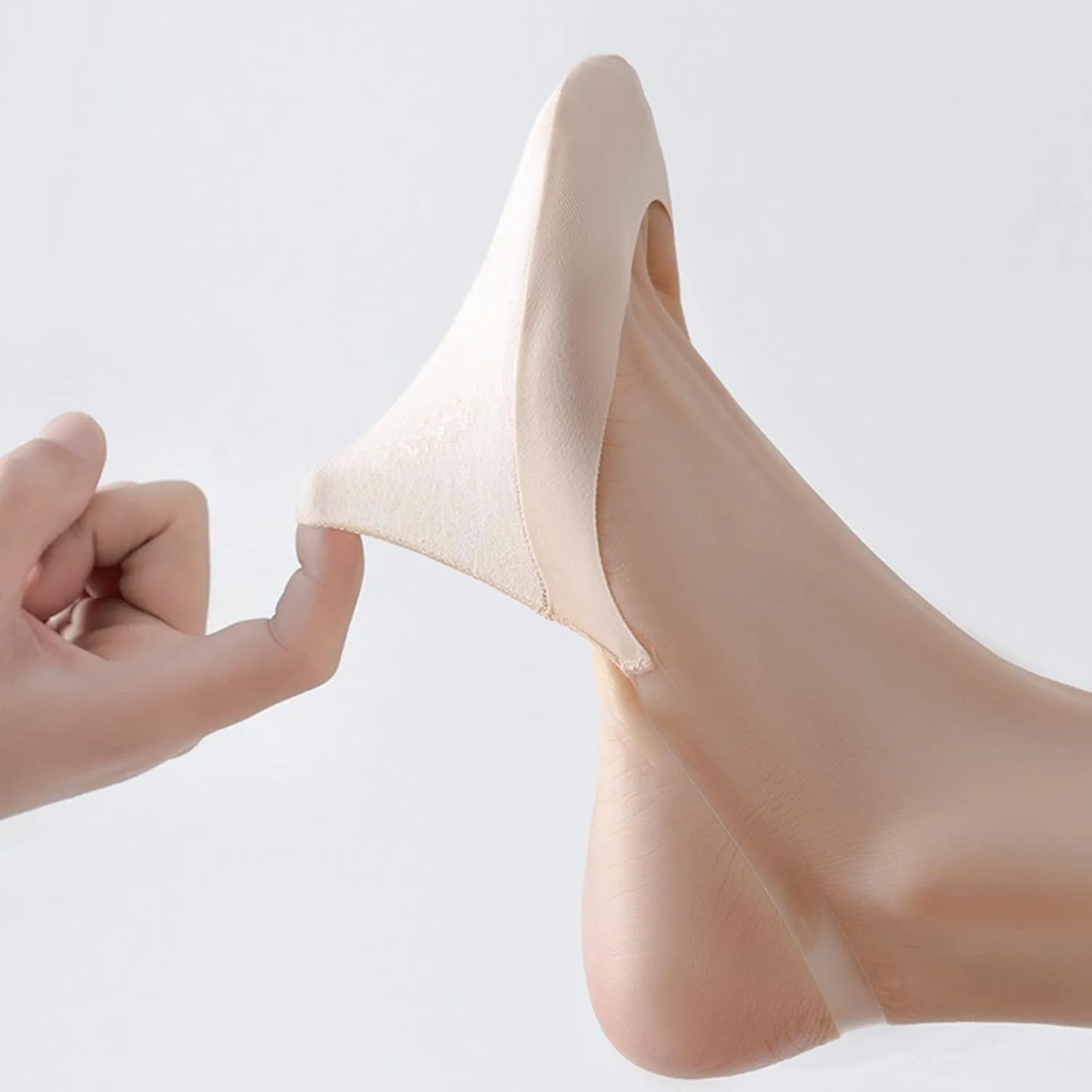 Hailnrothwad Toe Topper Socks, Women's No Show Socks, Ultra Low Cut Invisible Liner Sock for Heels