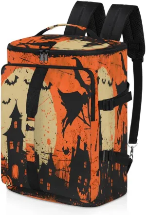 Halloween Themed Travel Backpack Carry On Flight Approved for Men Women, Lightweight Large Luggage Weekender Casual Daypack Backpacks for Traveling Airplane