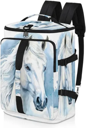 Horse Animal Travel Backpack Carry On Flight Approved for Men Women, Lightweight Large Luggage Weekender Casual Daypack Backpacks for Traveling Airplane