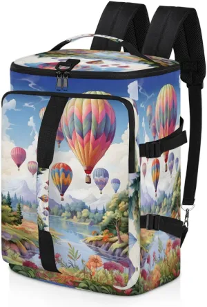 Hot Air Balloon Travel Backpack Carry On Flight Approved for Men Women, Lightweight Large Luggage Weekender Casual Daypack Backpacks for Traveling Airplane
