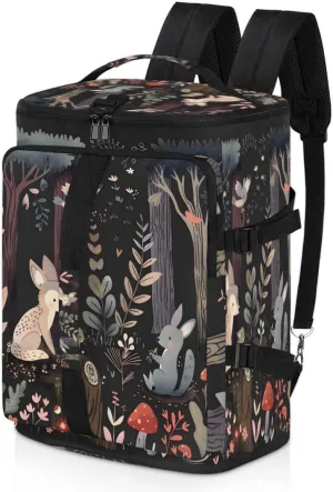 Jungle Cute Animals Travel Backpack Carry On Flight Approved for Men Women, Lightweight Large Luggage Weekender Casual Daypack Backpacks for Traveling Airplane