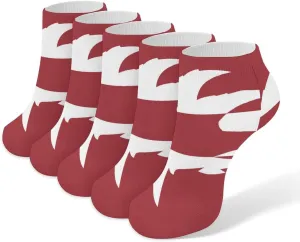 Latvia Flag And Falcon Bird 5 Pairs Ankle Socks Low-Cut Non Slip Athletic Running Flat Sock for Men And Women