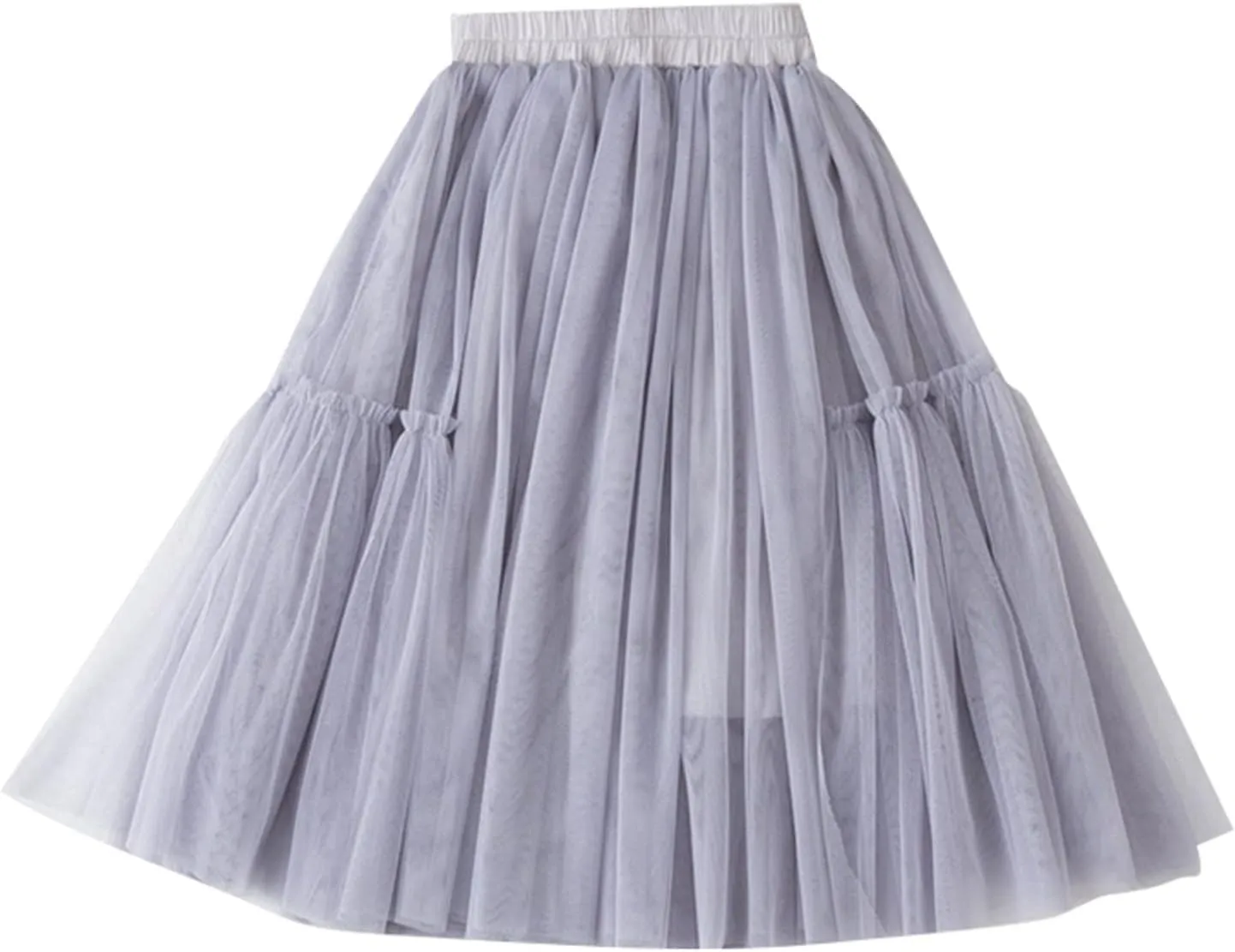 Little Child Girls Long Skirt Girls Tiered Ruffle Maxi Skirts Girls Soft Fluffy Skirt Party Girl Skirt Flower