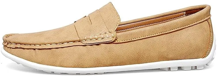 Loafers for Men Penny Loafers PU Leather Driving Loafers Anti-Slip Flexible Comfortable Fashion Slip-ons