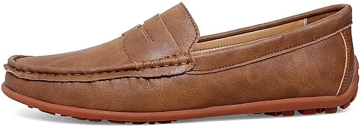 Loafers for Men Penny Loafers PU Leather Driving Loafers Anti-Slip Flexible Comfortable Fashion Slip-ons