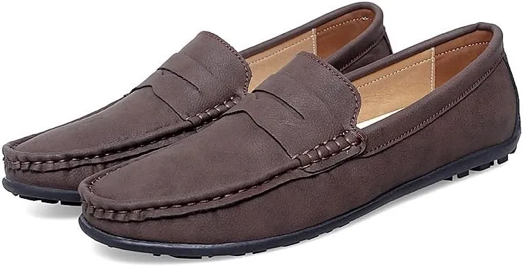 Loafers for Men Penny Loafers PU Leather Driving Loafers Anti-Slip Flexible Comfortable Fashion Slip-ons