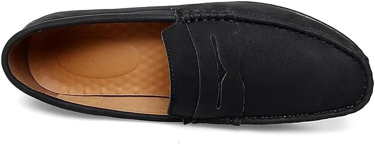 Loafers for Men Penny Loafers PU Leather Driving Loafers Anti-Slip Flexible Comfortable Fashion Slip-ons