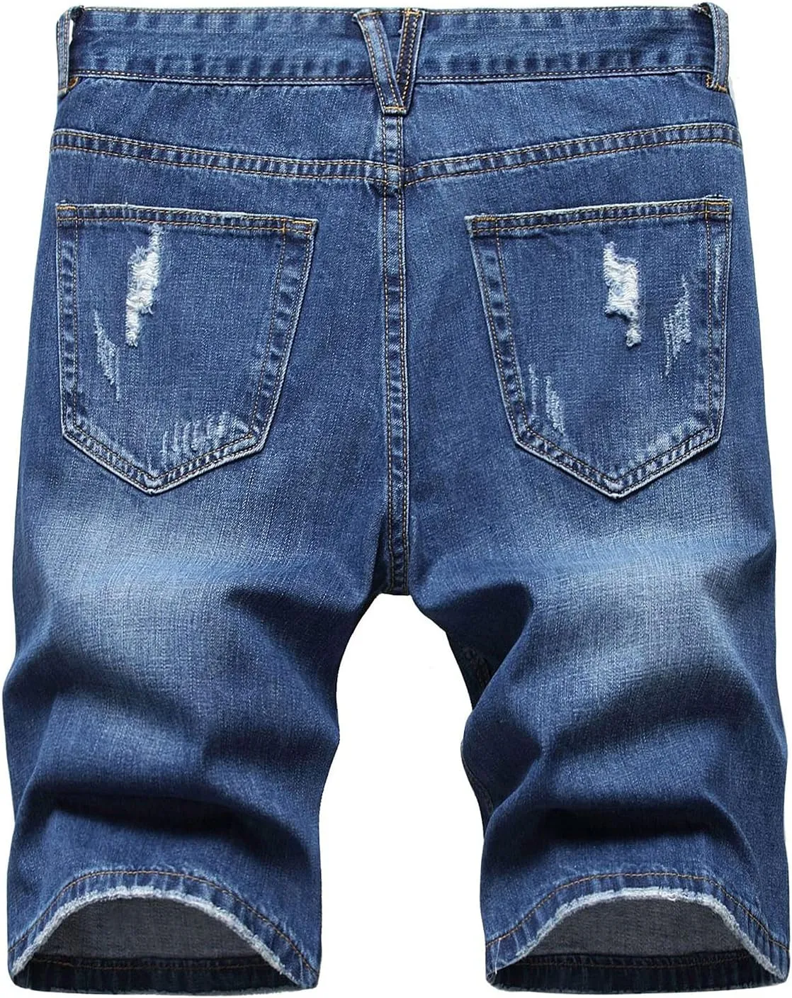 Loose Jeans Men's Hole Street Summer Nostalgic Pants High Retro Men's Pants Relaxed Fit Jeans Men