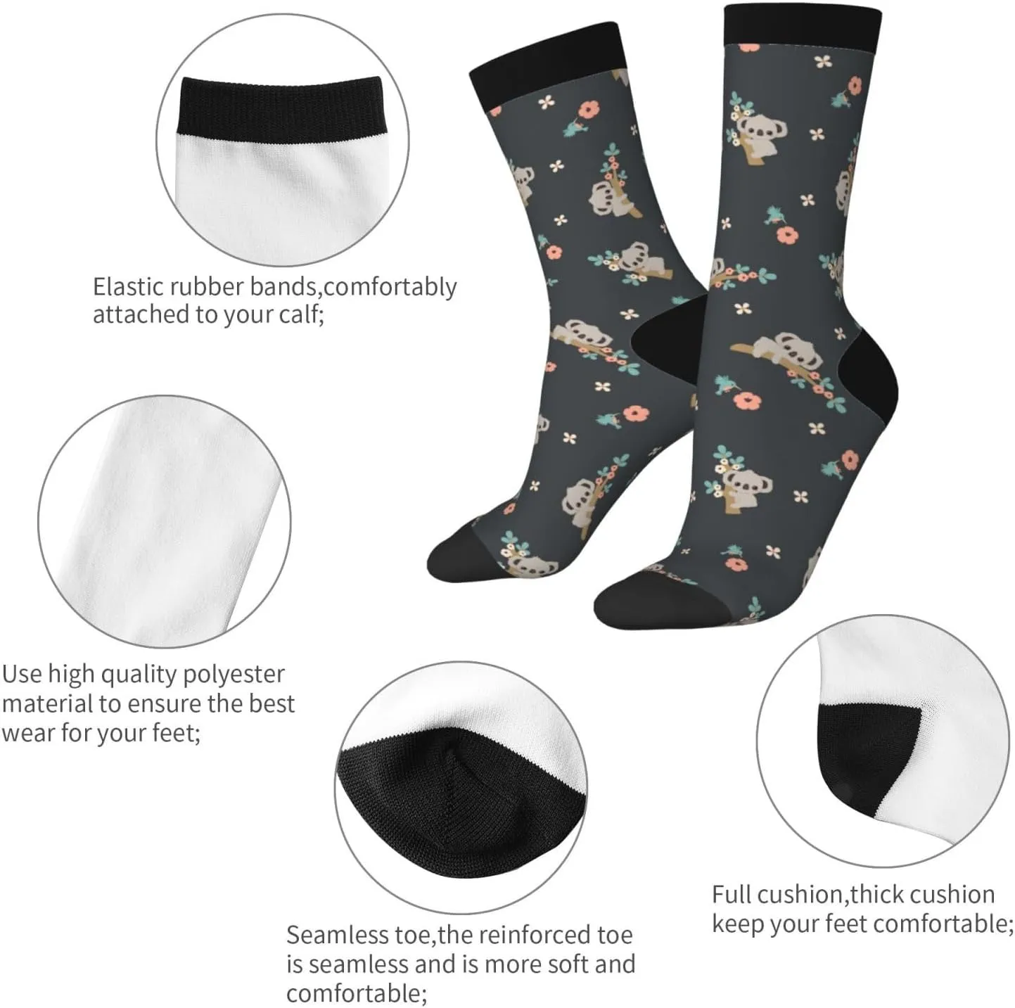 Men Women Dress Novelty Socks, Funny Crazy Crew Socks Casual Gifts