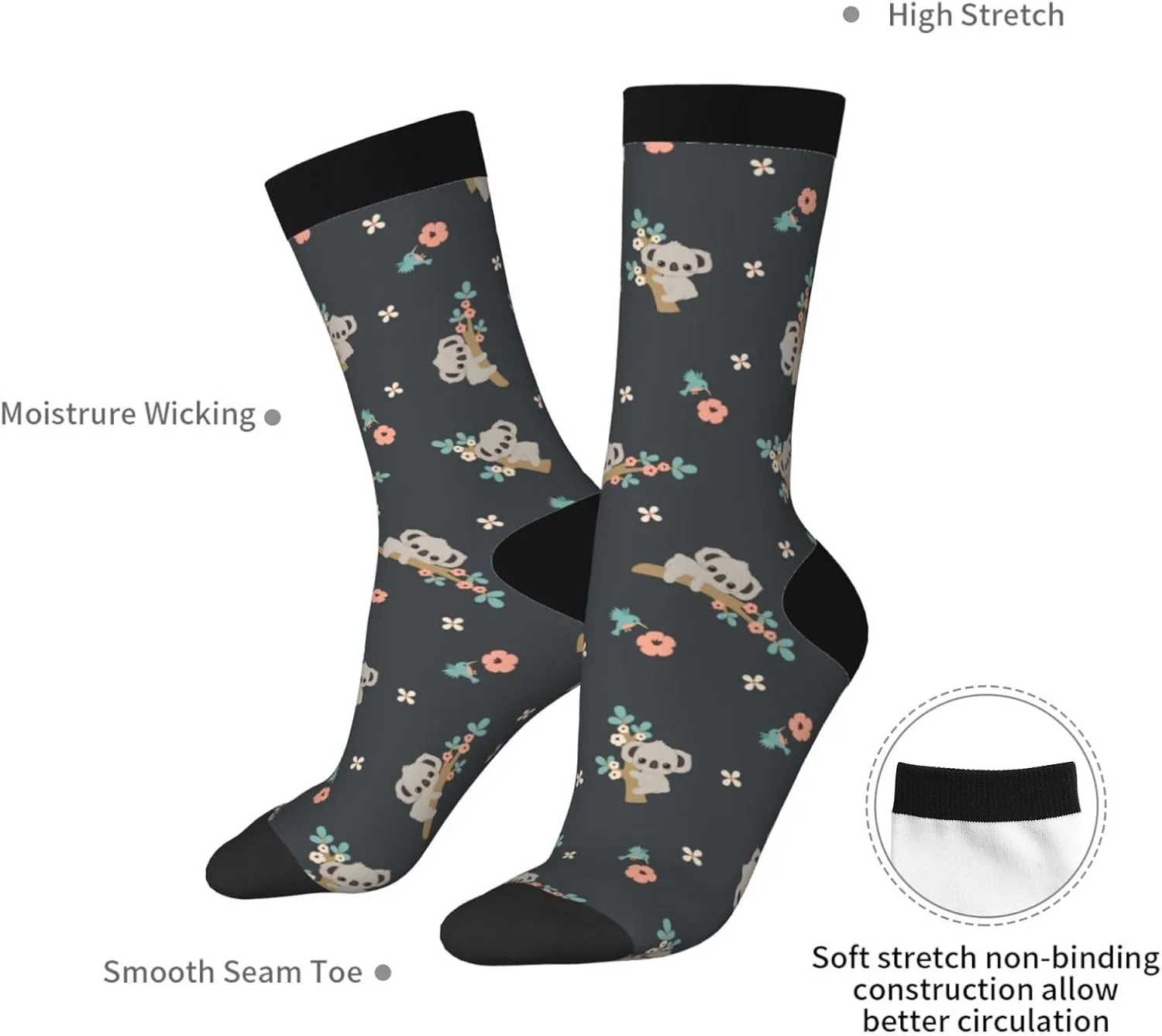 Men Women Dress Novelty Socks, Funny Crazy Crew Socks Casual Gifts
