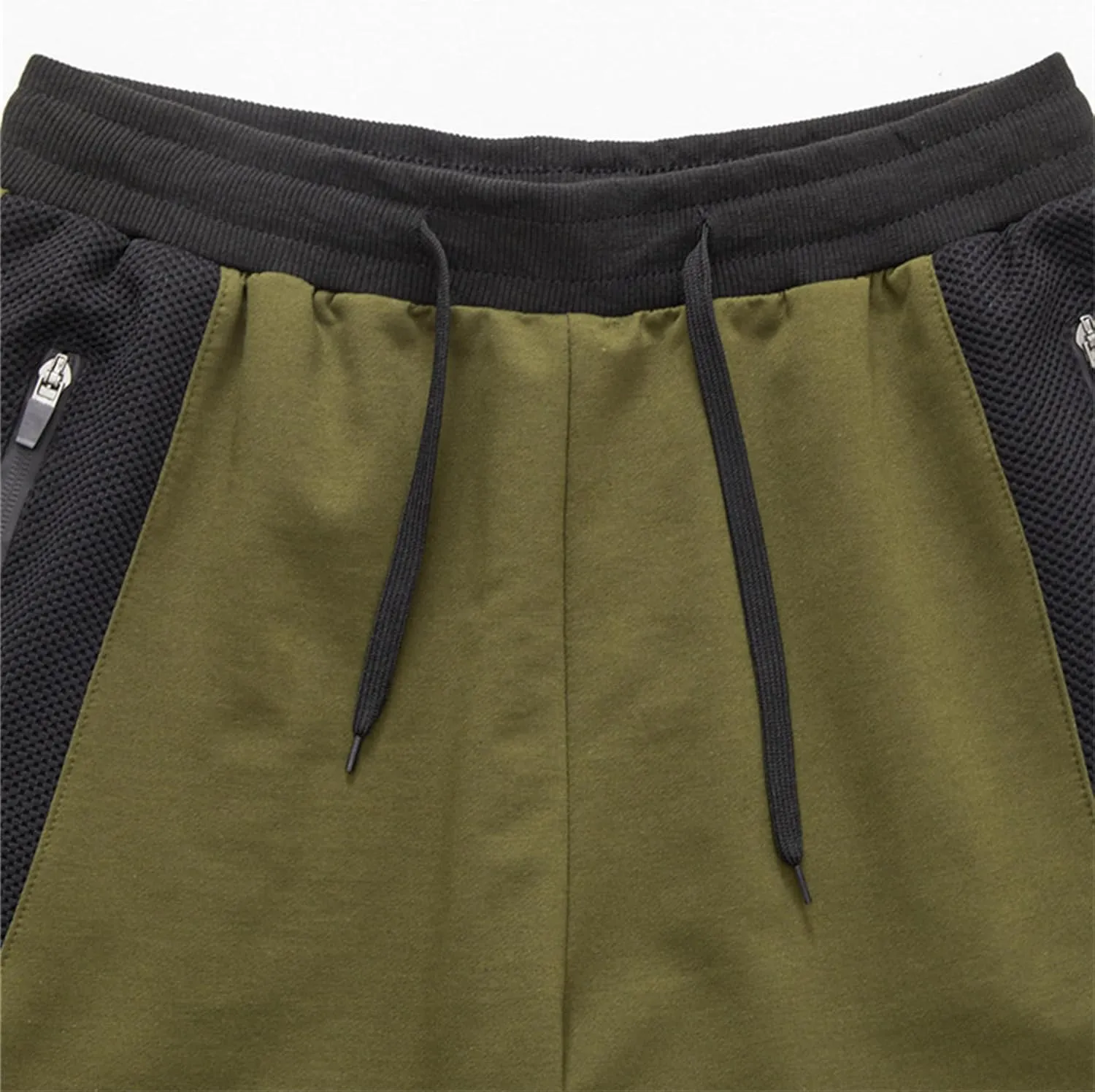 Mens Athletic Zip Pockets Shorts Gym Workout Quick Dry Short Pants Lightweight Active Running Sports Short