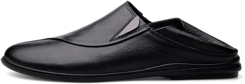 Mens Leather Loafers Slip On Shoes Comfortable Prom Casual Shoes Flexible Round Toe Driving Loafers for Men