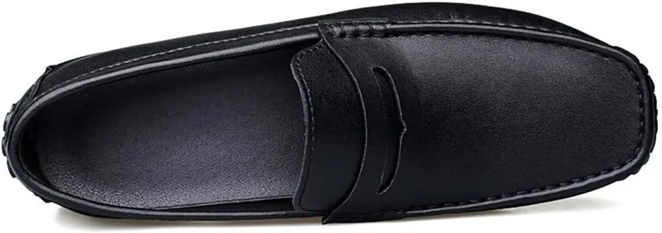 Mens Loafers Penny Driving Loafers Driving Simple Leather Resistant Flexible Comfortable Outdoor Party Slip On