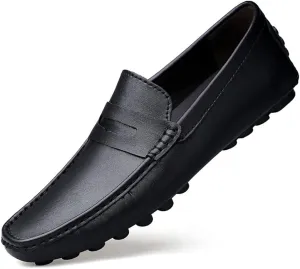 Mens Loafers Penny Driving Loafers Driving Simple Leather Resistant Flexible Comfortable Outdoor Party Slip On