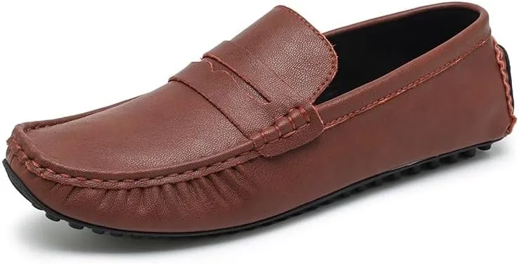Men's Loafers Shoes PU Leather Penny Driving Loafers Slip Resistant Anti-Slip Flexible Outdoor Slip-on