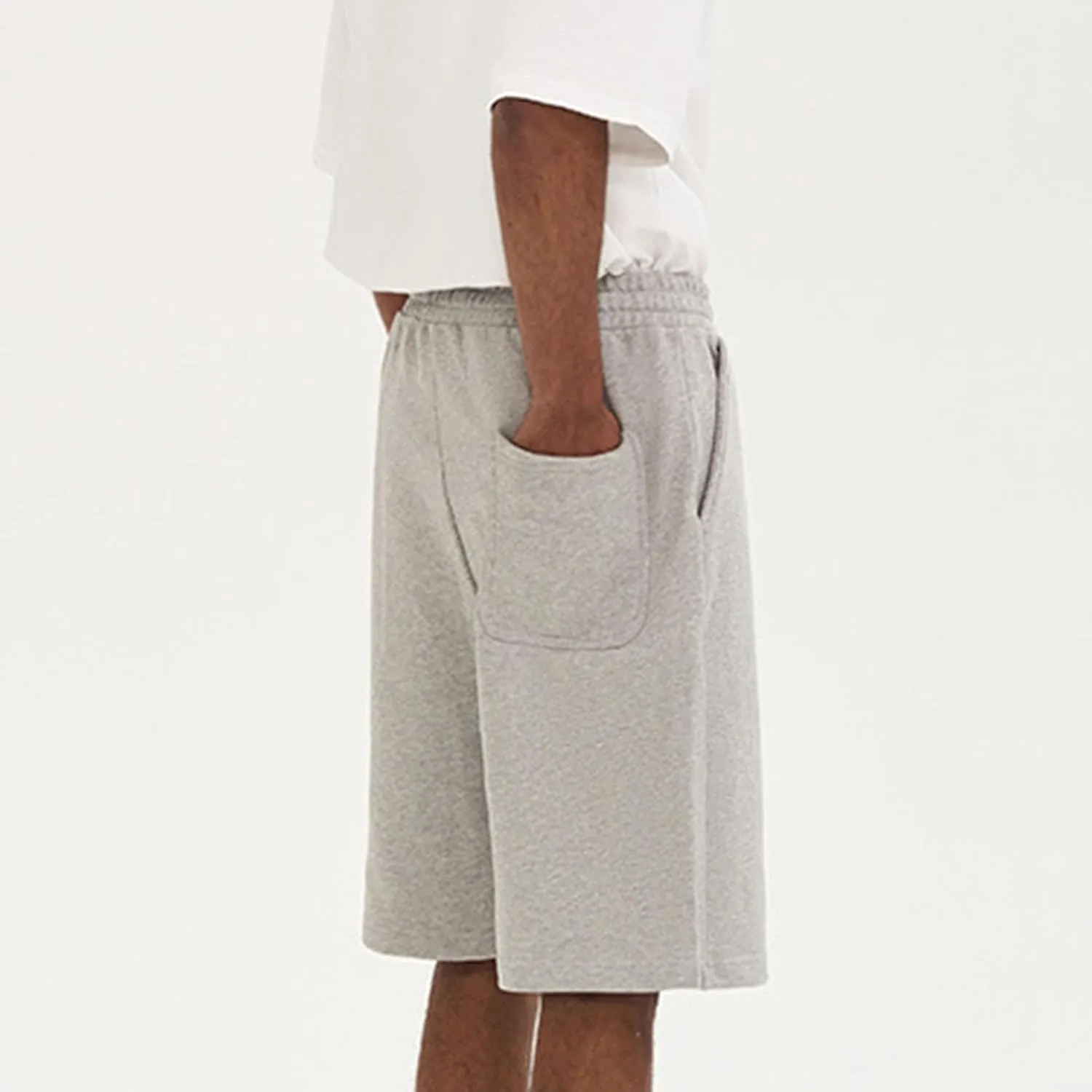 Men's Loose-Fit Lounge Shorts Drawstring Elastic Jogger Gym Short Summer Cotton Athletic Short Pant