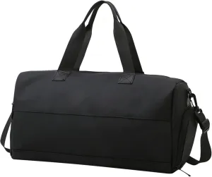 Nayubo Sports Duffle Bag for Men Women Gym Bag with Shoes Compartment Waterproof Carry On Bag Large Capacity Travel Overnight Bag for Fitness Swimming (Black), Black, Large