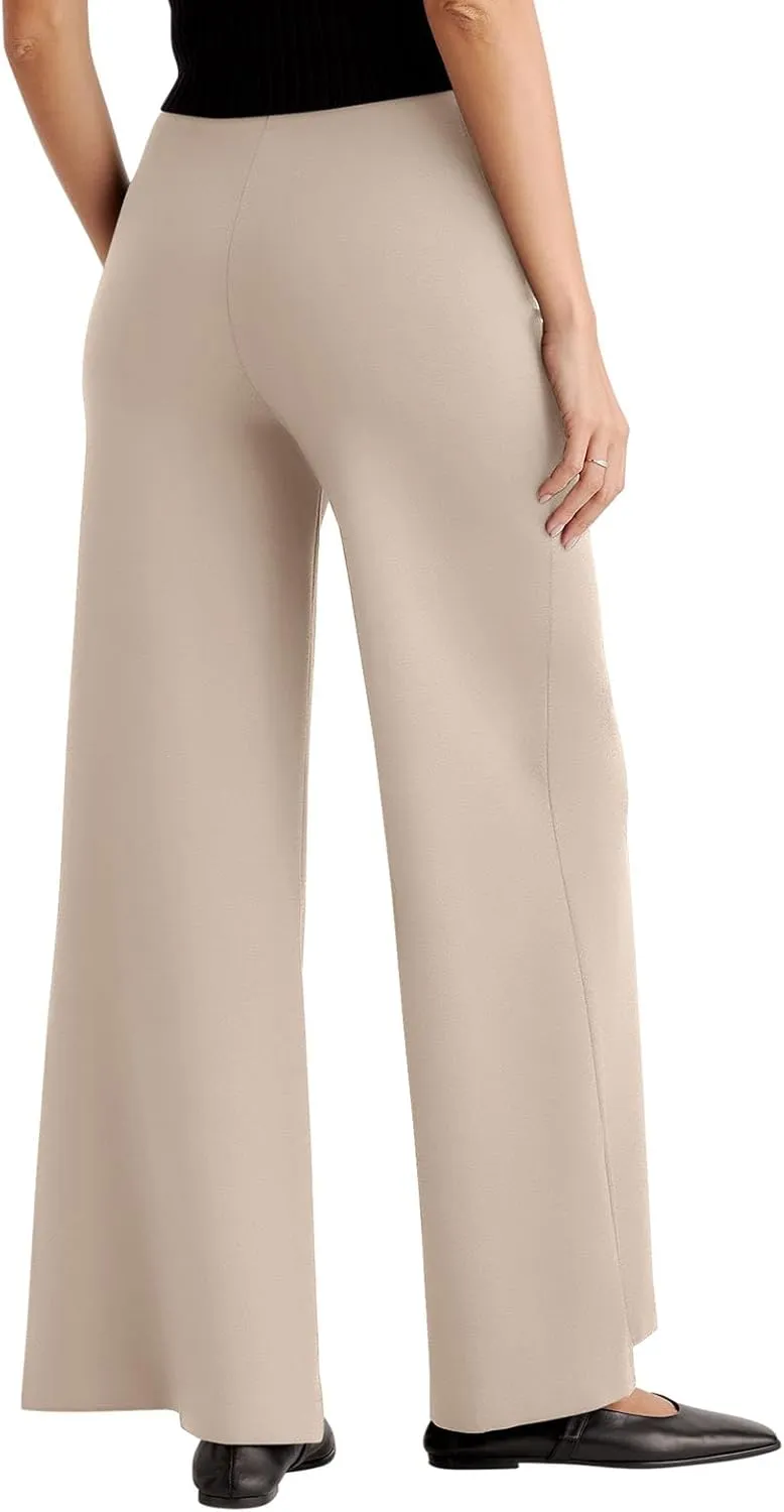 NIMIN Womens Wide Leg Dressy Casual Pants Buisness Work Slack High Waisted Stretchy Trousers 2025