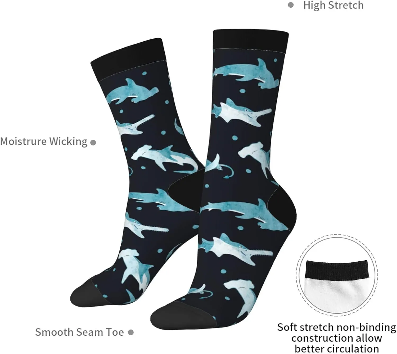 Novelty Socks For Men Women, Funny Crazy Crew Socks Casual Dress Socks Gifts