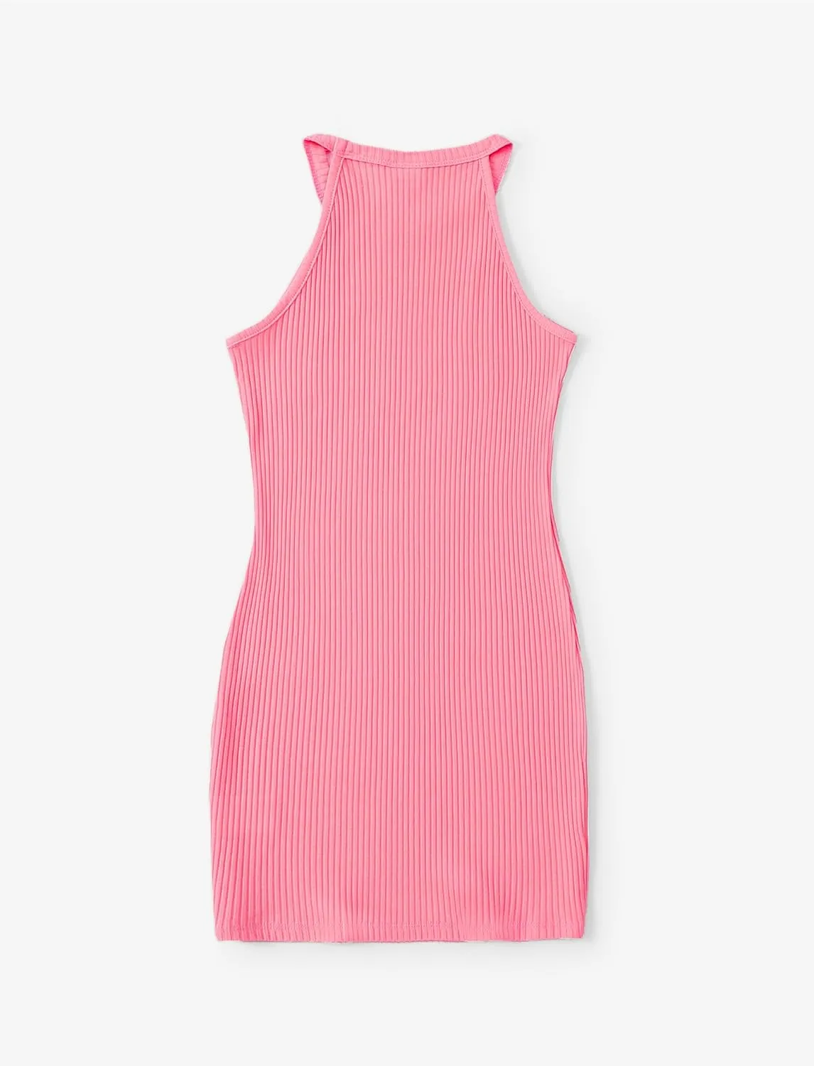 PATPAT Girl's Sleeveless Bodycon Dress Halter Neck Pencil Cami Midi Basi Dresses 4-12 Year