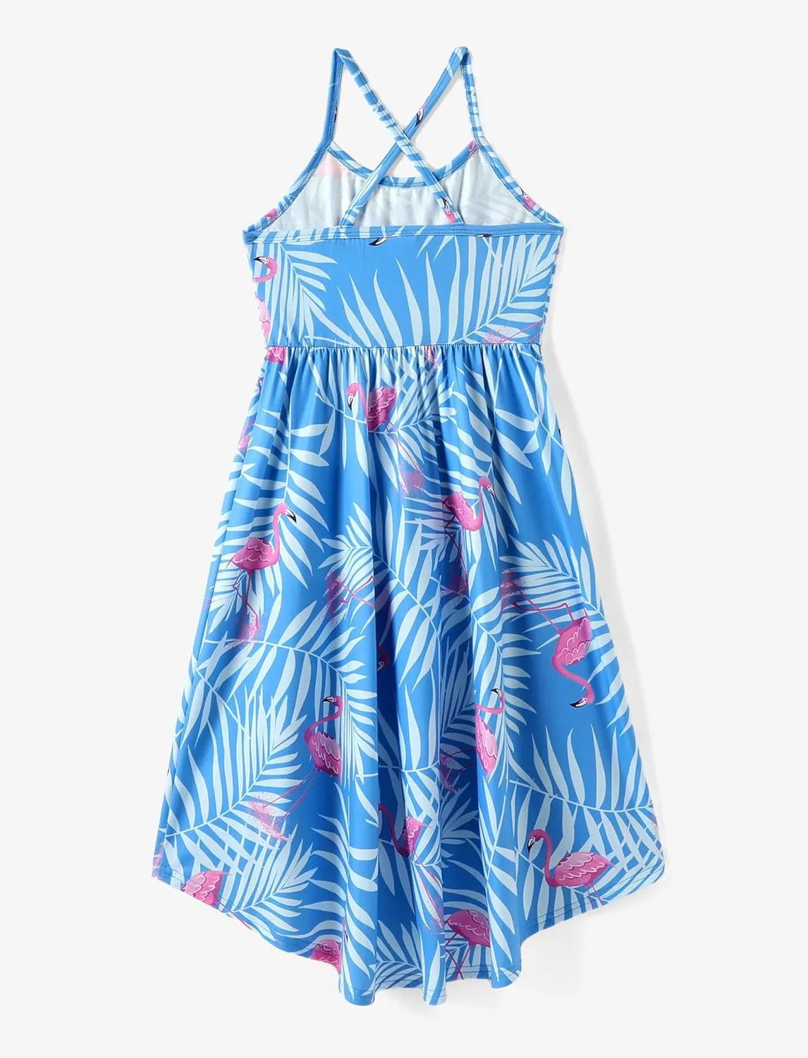 PATPAT Girl's Summer Cami Dresses Sundress Casual Floral Beach Hawaii Holiday Dresses 5-12 Years