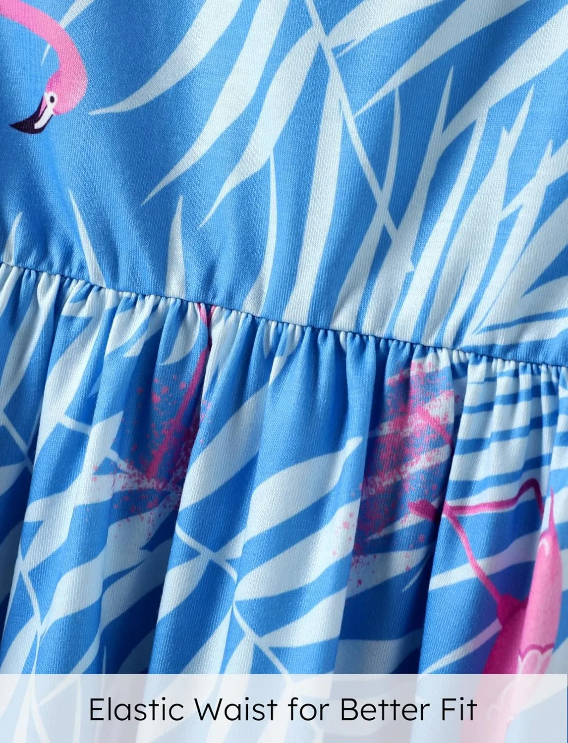 PATPAT Girl's Summer Cami Dresses Sundress Casual Floral Beach Hawaii Holiday Dresses 5-12 Years